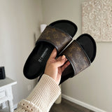Authentic Repurposed Birkenstock Eva Barbados Slides
