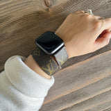 Authentic Repurpose Double Tour Monogram LV Watch Band All Series For Apple And Samsung