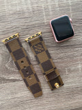 Authentic Repurposed Louis Vuitton Damier Ebene Apple Or Samsung Watch Bands