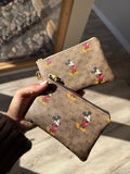 Authentic Repurposed Gucci x Mickey Zipper Pouch
