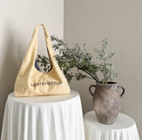 Large Repurposed L.V. Dust Bag Hobo Bag
