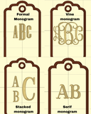 Authentic Repurposed Designer Customized Bag Tags