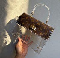 Repurposed Authentic LV OR GG Clear Crossbody Stadium Bag