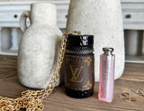 Authentic Repurposed Monogram Lipstick Holder With Chain