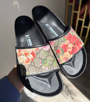 Birkenstock Eva Barbados G U C C I BLOOMS Slides