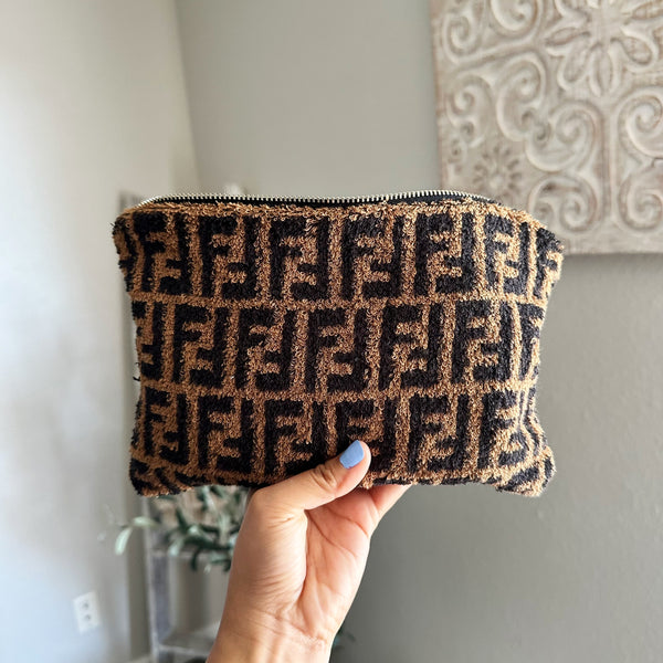 Repurposed Fendi Terry Towel Pouch (Large)