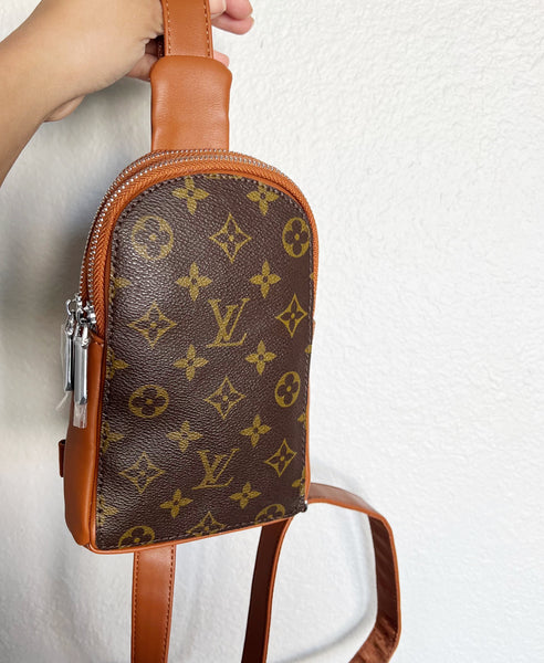 Louis Vuitton Pillbox and Mirror Case, Authentic Upcycled Canvas, includes  Velvet Pouch