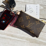 Authentic Repurposed Small Monogram Zipper Pouch