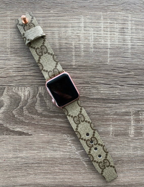 Authentic Repurposed Gucci For Apple And Samsung Watch Bands