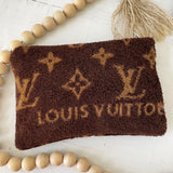 Authentic Repurposed Terry LV Towel Pouch Large