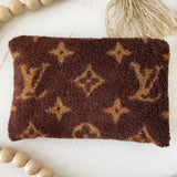 Authentic Repurposed Terry Towel LV Pouch Large