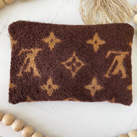 Authentic Repurposed Terry Towel LV Pouch Large